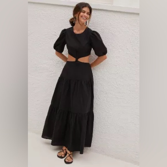 ✨ NWOT Anthropologie Paige Tiered Dress Sz M - Picture 5 of 9